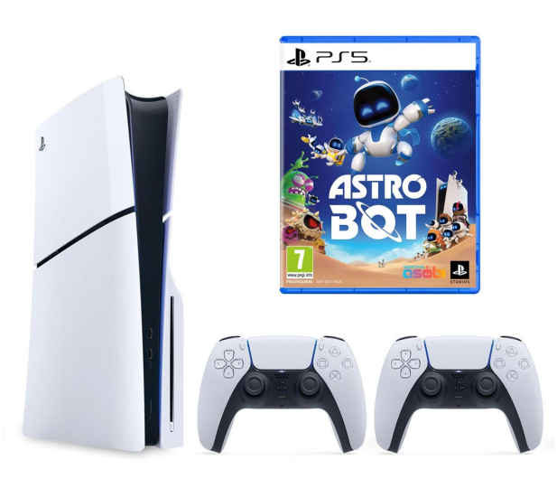 Sony PlayStation 5 Slim + DualSense White + Gra Astro Bot - 1277561 - zdjęcie
